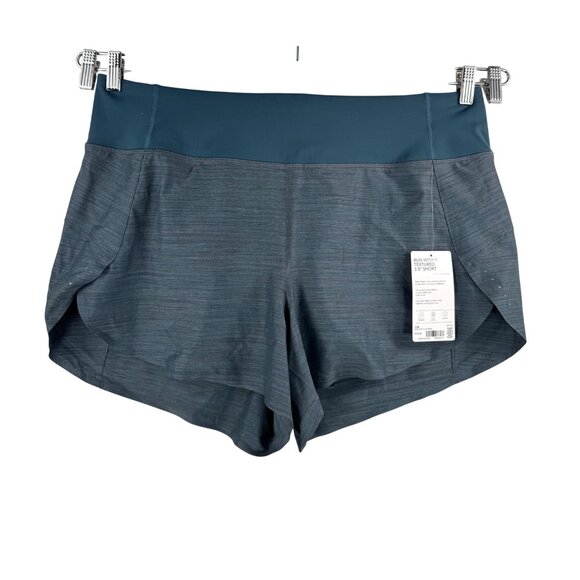 Athleta Run with it Textured shorts 3.5" athletic navy sz 1X - Picture 1 of 5